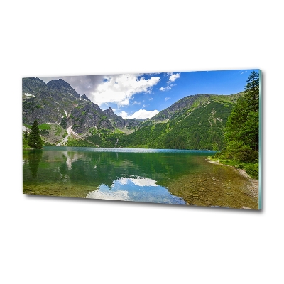 Glass art print Morskie oko tatry