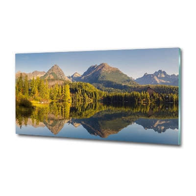 Wall art on glass Panorama of the tatra mountains