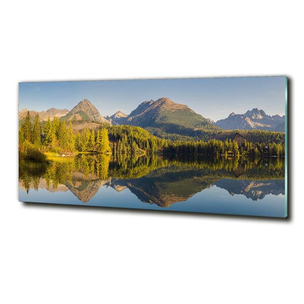 Wall art on glass Panorama of the tatra mountains