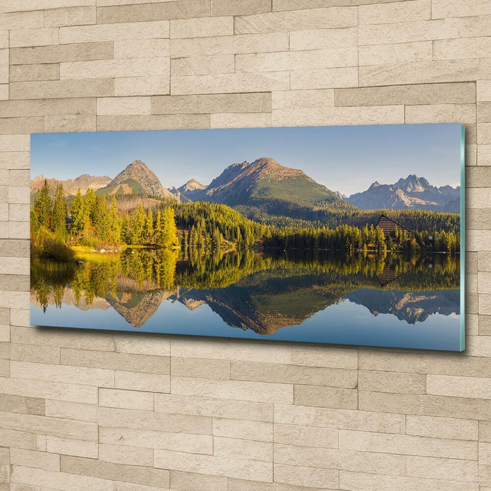 Wall art on glass Panorama of the tatra mountains