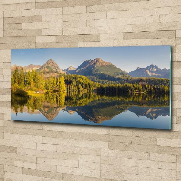 Wall art on glass Panorama of the tatra mountains