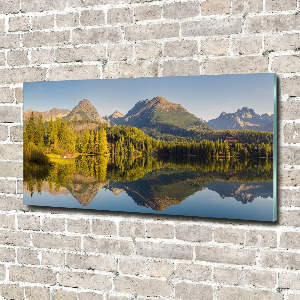 Wall art on glass Panorama of the tatra mountains