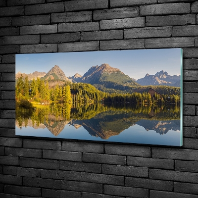 Wall art on glass Panorama of the tatra mountains