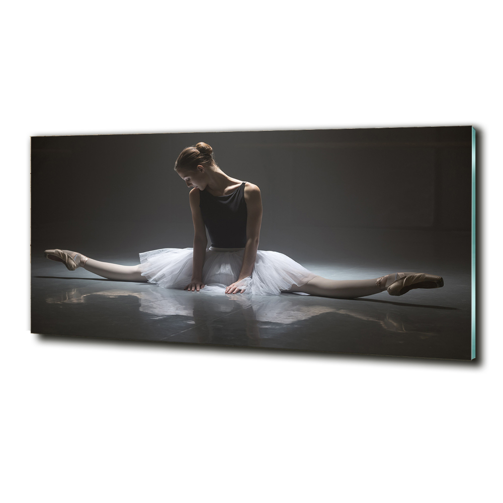 Glass art picture Ballerina