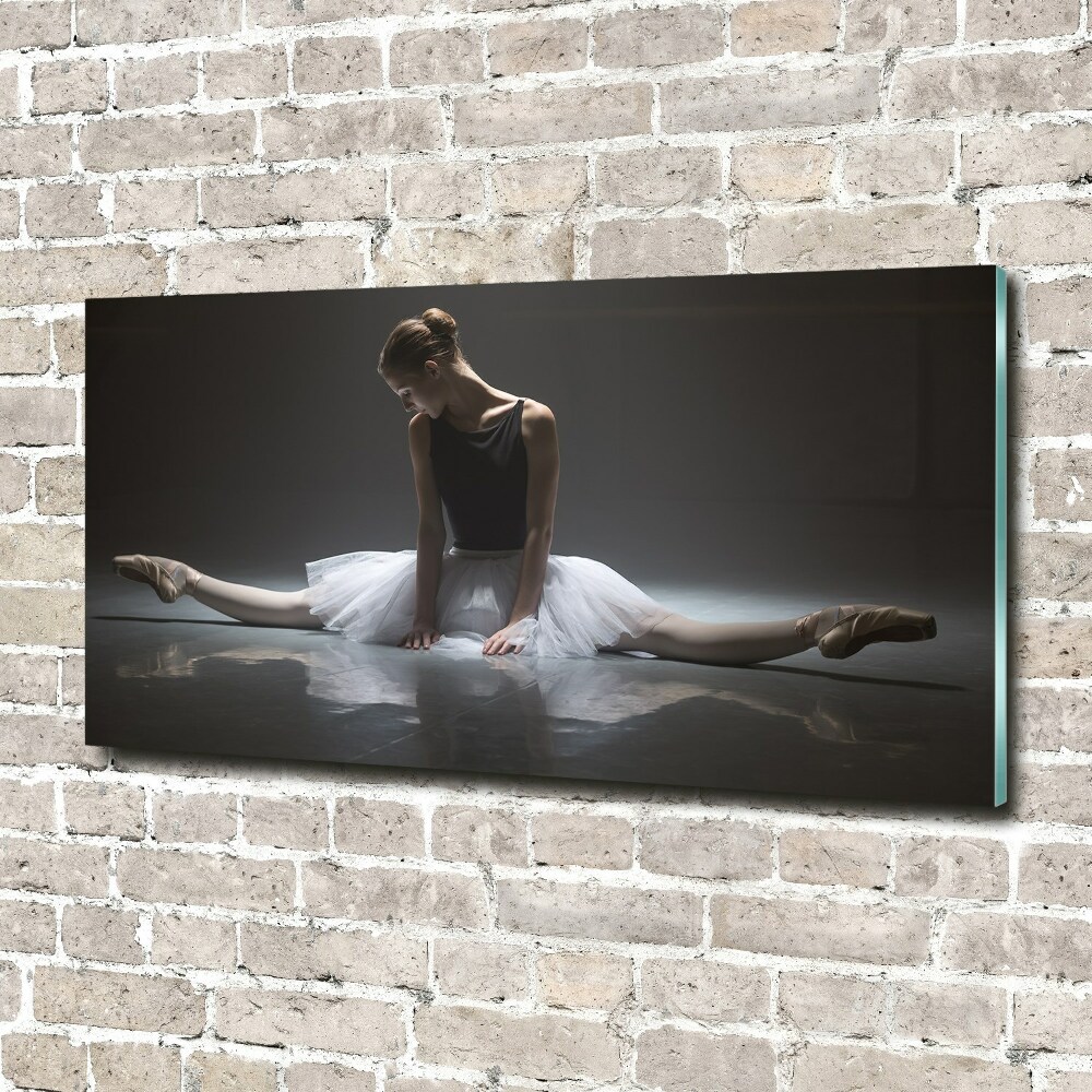 Glass art picture Ballerina