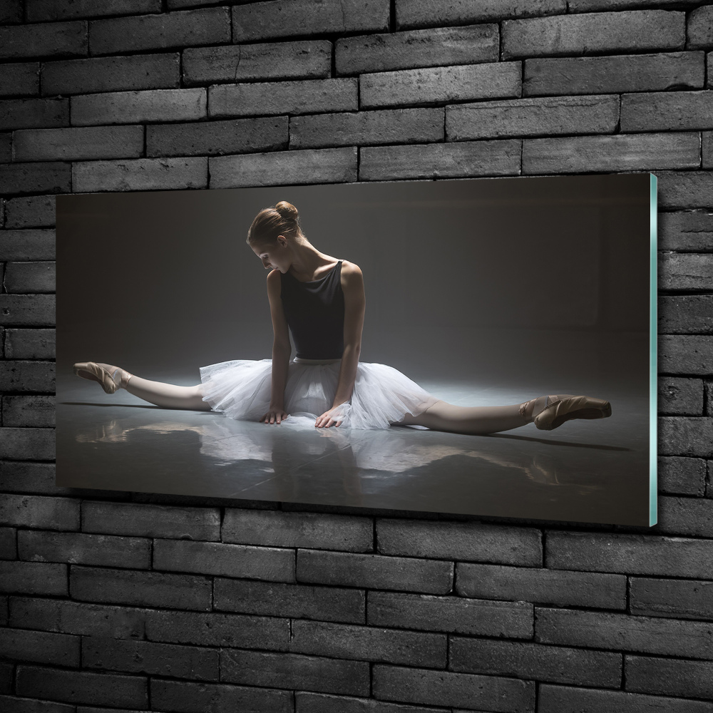 Glass art picture Ballerina