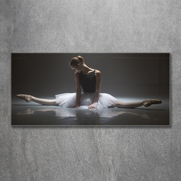 Glass art picture Ballerina