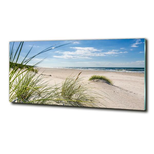 Glass art print Mrzeżyno beach