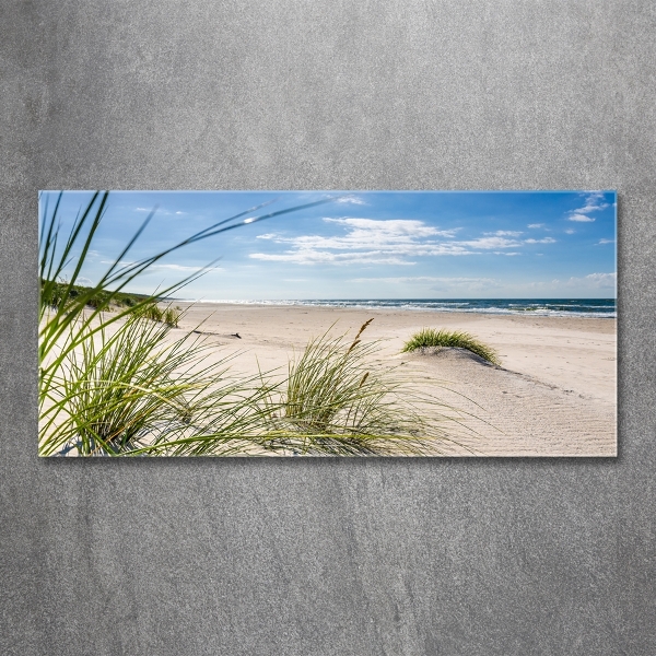 Glass art print Mrzeżyno beach