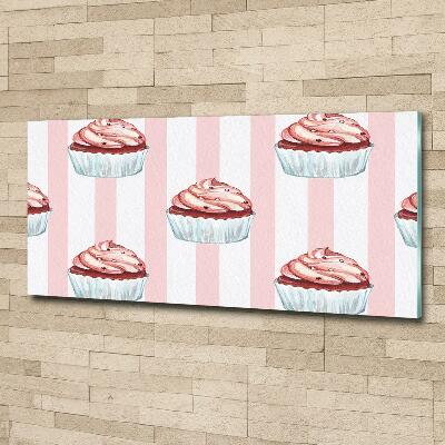 Glass art print Cupcakes