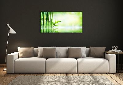 Wall art on glass Bamboo