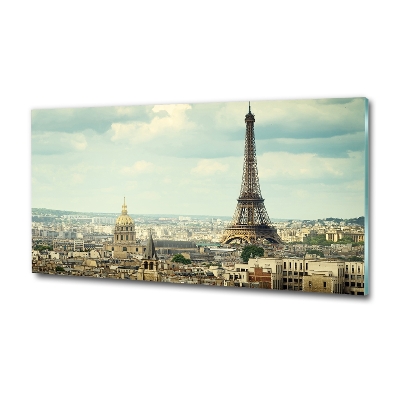 Wall art on glass Eiffel paris tower