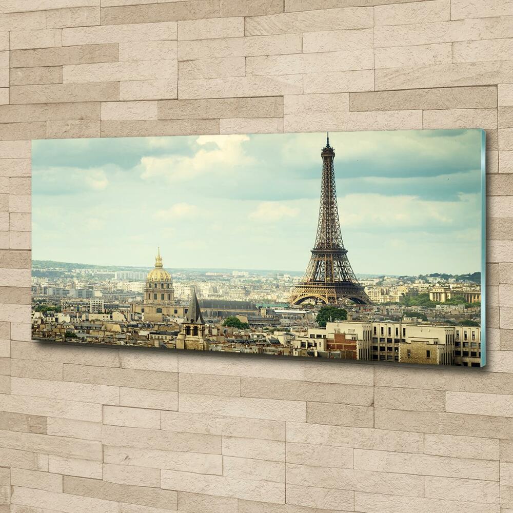 Wall art on glass Eiffel paris tower