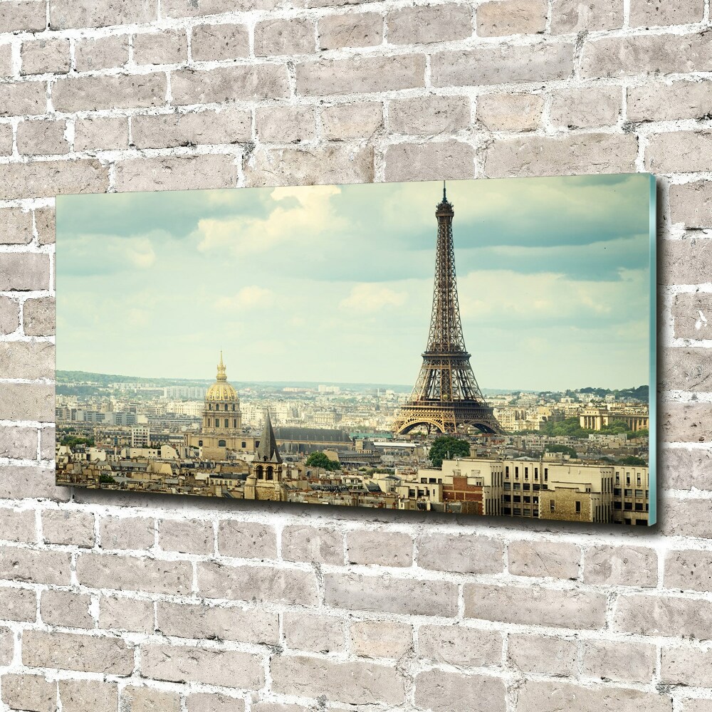 Wall art on glass Eiffel paris tower