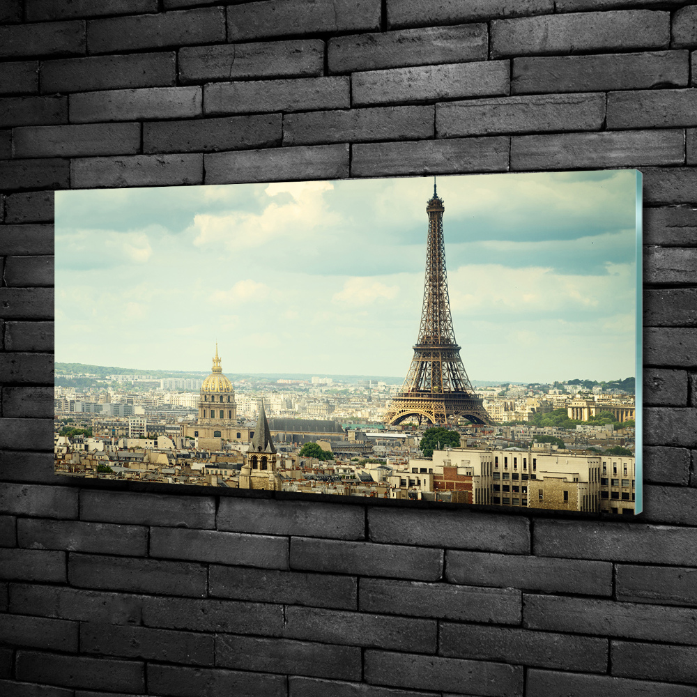 Wall art on glass Eiffel paris tower