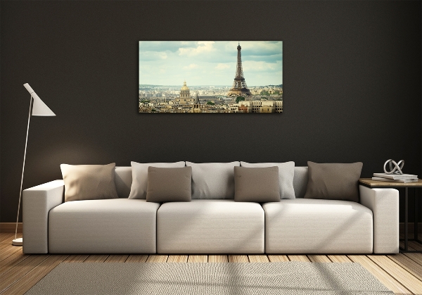 Wall art on glass Eiffel paris tower