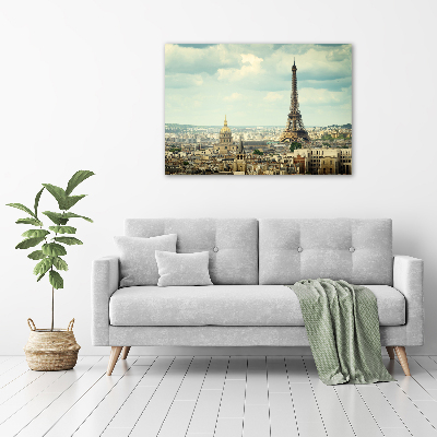 Wall art on glass Eiffel paris tower