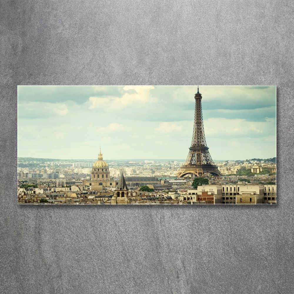 Wall art on glass Eiffel paris tower