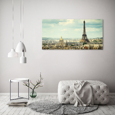 Wall art on glass Eiffel paris tower