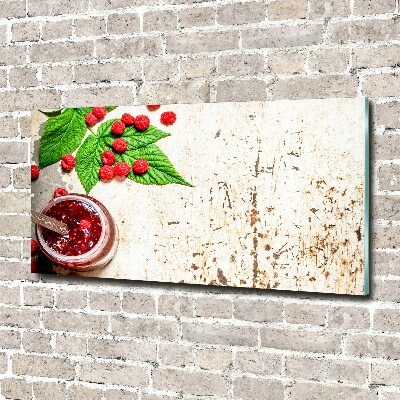 Wall art on glass Raspberry jam