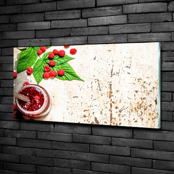 Wall art on glass Raspberry jam