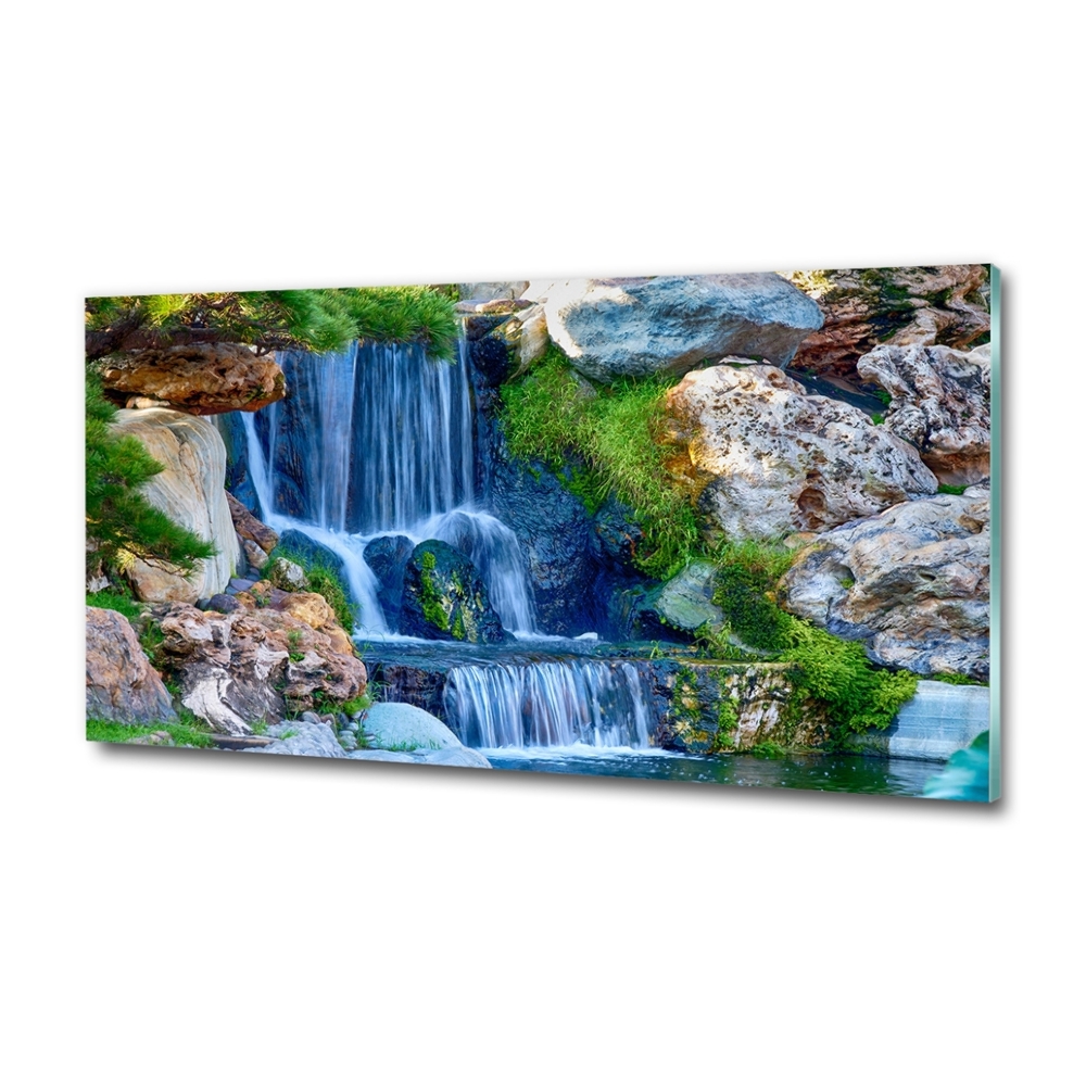 Wall art on glass Waterfall