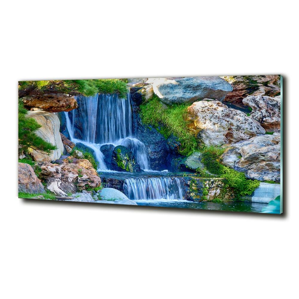 Wall art on glass Waterfall