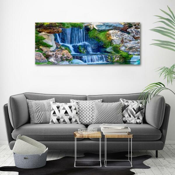 Wall art on glass Waterfall