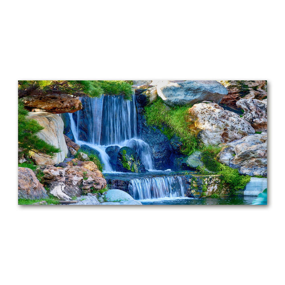 Wall art on glass Waterfall