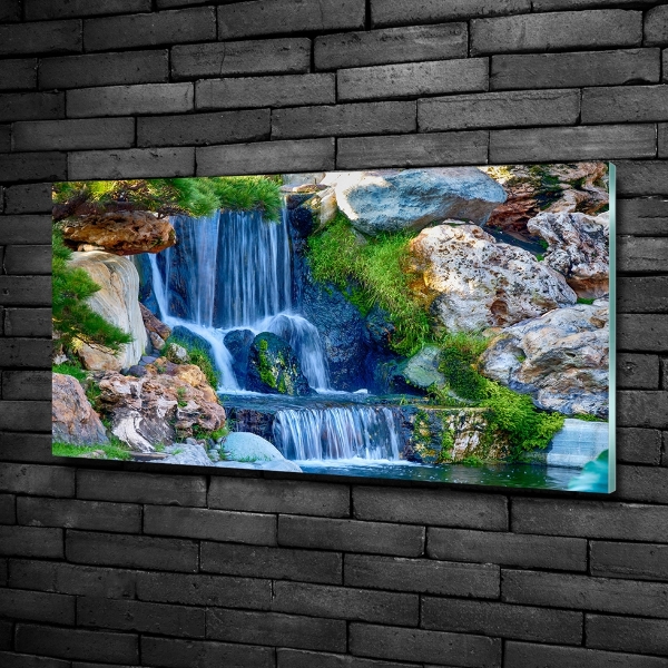 Wall art on glass Waterfall