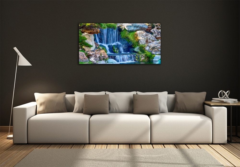 Wall art on glass Waterfall