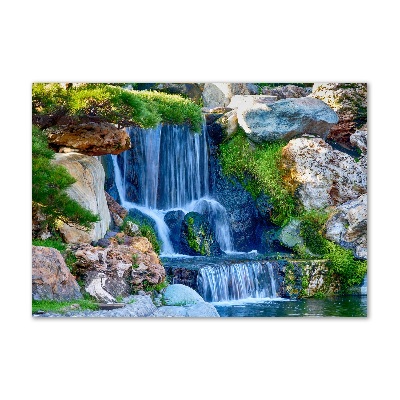 Wall art on glass Waterfall