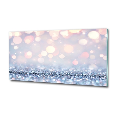 Glass wall art large Shiny background