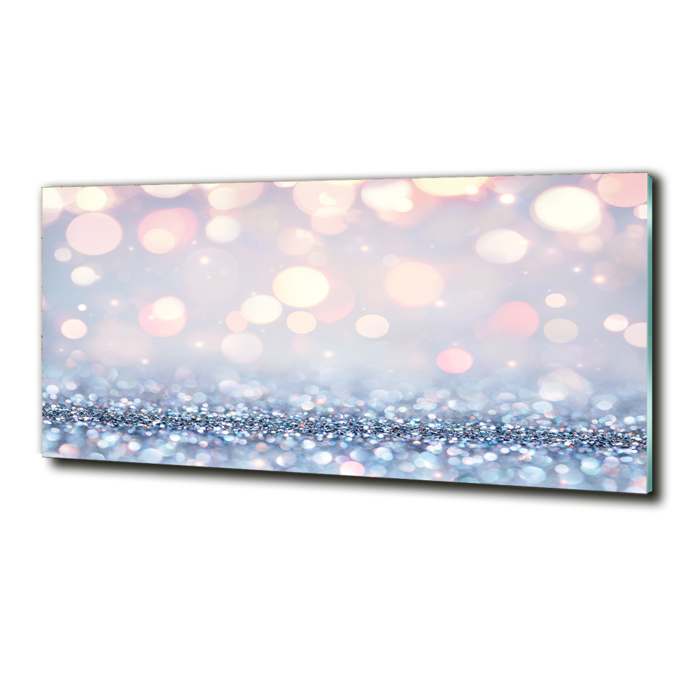 Glass wall art large Shiny background