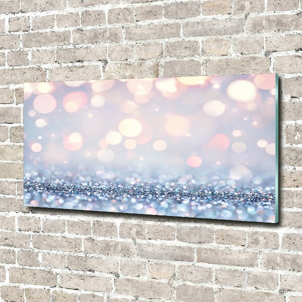 Glass wall art large Shiny background