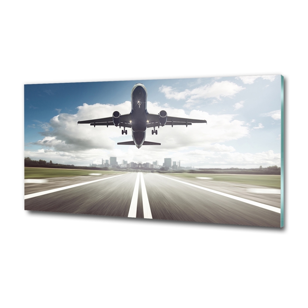 Photo printed on glass Starting plane