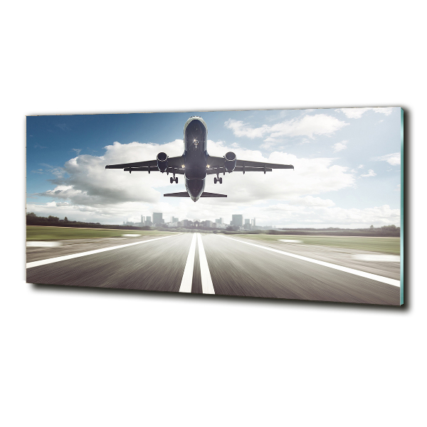 Photo printed on glass Starting plane