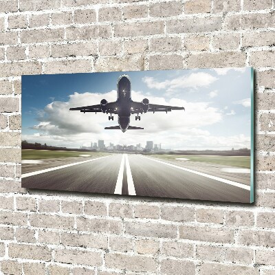 Photo printed on glass Starting plane