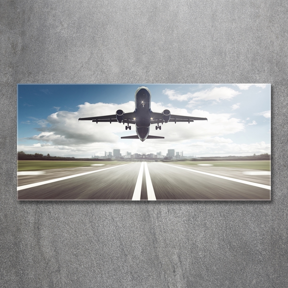 Photo printed on glass Starting plane