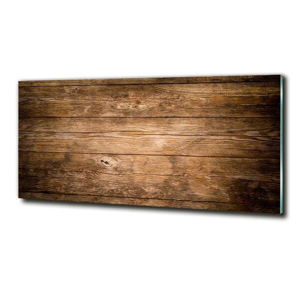 Glass picture wall art Wooden background