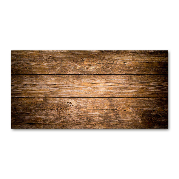 Glass picture wall art Wooden background