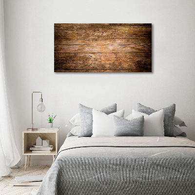 Glass picture wall art Wooden background