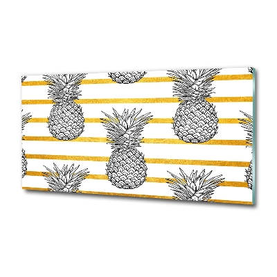 Wall art on glass Pineapple stripes