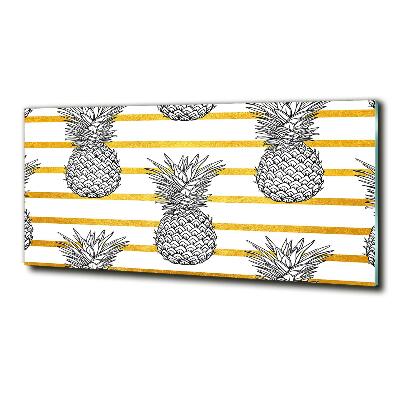 Wall art on glass Pineapple stripes