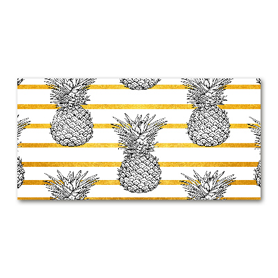 Wall art on glass Pineapple stripes