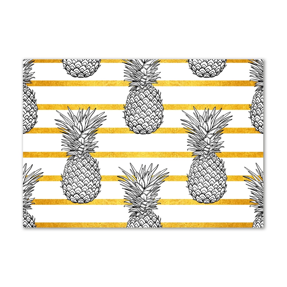 Wall art on glass Pineapple stripes