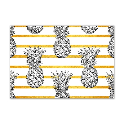 Wall art on glass Pineapple stripes