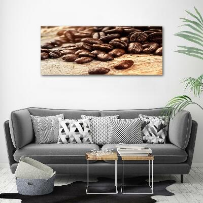 Wall art on glass Coffee beans