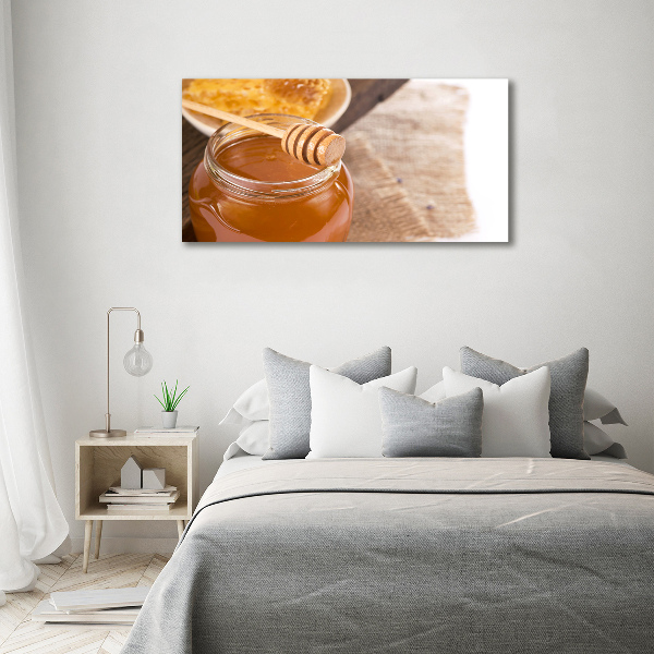 Glass wall art Honey