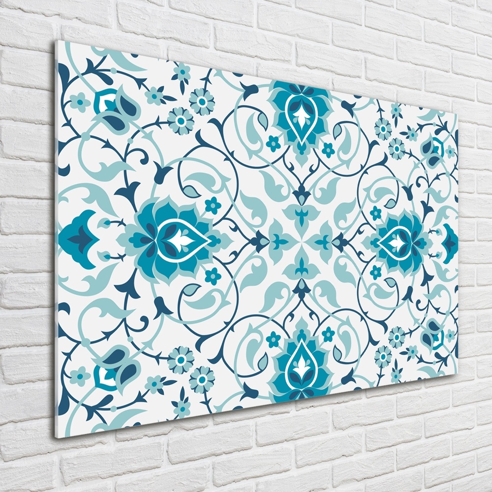 Glass wall art large Arab pattern